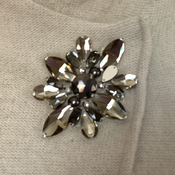 JM Collection Embellished Asymmetrical Wool Cardigan - PL - Picture 2 of 8